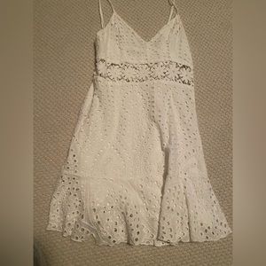 Cute white beach dress! Only worn twice, super cute, in great condition